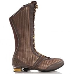 NIKE Stiefel Frauen Shox Q¿vida, dunkelbraun/gold, 38