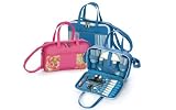 11 Compact Component Carrier Picnic Set for 2 with Accessories - Pink Paisley