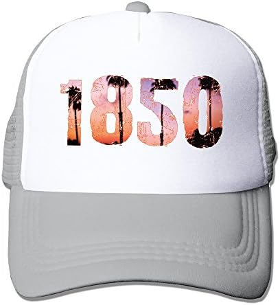 Cool 1850 California Palm Adult Mesh Trucker Hat Cap One Size Ash