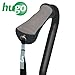 Hugo Adjustable Offset Handle Cane with Reflective Strap, Black