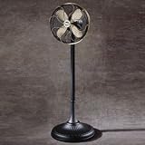 Casablanca 19N8F Zephair Floor Fan Matte Black with Satin Nickel 16 Blade Span
