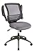 Realspace® Calusa Mesh Mid-Back Chair, Silver