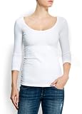 Mango Women's Slim-fit Scoop Neck T-shirt