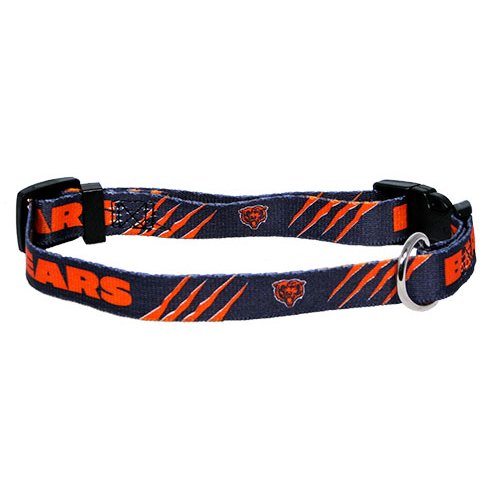 NFL Chicago Bears Adjustable Pet Collar, Small, Team Color