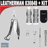 Leatherman (830849) Multi-Tool Skele-tool CX + Leatherman (931004) Diamond Coated Sharpening System + Leatherman (931009) Bit Driver Extention Kit + Leatherman (934850) Quick-Release Pocket Clip and Lanyard Ring + Leatherman (934870) 42 Bit Assortment with Nylon Sheath