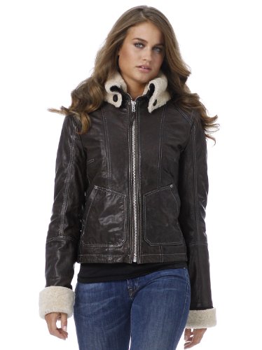 BOGNER FIRE + ICE Damen Lederjacke LAURA, brown, 38 Preisvergleich