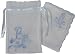 Hand embroidered Monogram Handkerchief in voile sachet