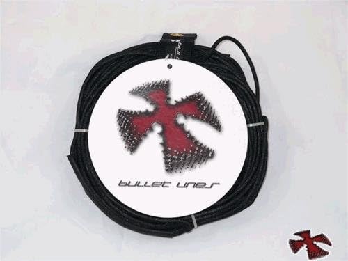 Bullet Lines 75' Power Core Wakeboard Rope- Dyneema Core Rope- Black