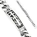 Fleur De Lis Style Ambigram Symbol Curb Chain Bracelet 13MM