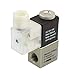 uxcell® DC 12V 250mA 3W 2 Position 2 Way Air Pneumatic Electromagnetic Solenoid Valve G1/4