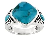 STABILIZED TURQUOISE STERLING SILVER RING