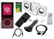 9 items Premium Accessory Bundle Combo for Microsoft Zune 4GB / 8GB / 16GB Series MP3 Player: Clear Crystal Hard Case Cover, USB 2in1 Data Sync Cable, Universal USB Car Charger, Universal USB Wall / Travel / AC Adapter Charger, 3.5mm Auxillary Cable, Belt Clip, Earbud Caps (come with 3 different sizes), Portable Foldable Speaker Dock, and a Screen Protector