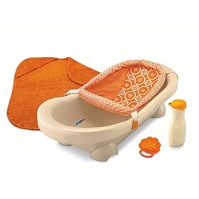 Fisher-Price Dreamsicle Collection Bath Center, Tan/Orange
