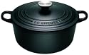 Le Creuset 20cm Round Casserole in Satin Black