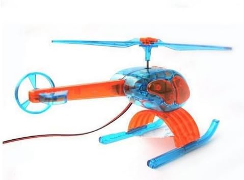 DIY Solar Powered Helicopter Solar Powered Toy-Blue