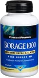 Omegaworks Borage 1000, 50-Count Bottles (Pack of 2)