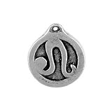 Leo the Lion, Zodiac Talisman Pewter Pendant on Corded Necklace
