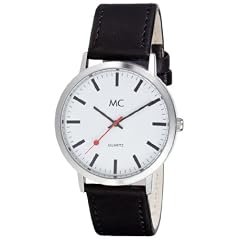 MC Herrenarmbanduhr Lederband 26153