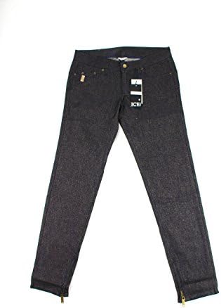 Ice By Iceberg Womens Slim Fit Jeans Size 28 Regular Black Cotton