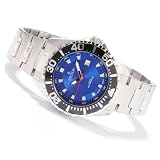 Quartz en acier inoxydable Bracelet bleu 44 mm Dial 20 ATM montre CA301228SSBL des hommes de Crotone
