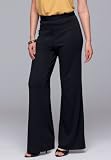 Jessica London Plus Size Stretch Ponte Wide-Leg Pants