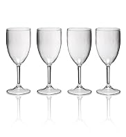 4 Acrylic Wine Glasses