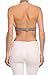 Vialumi Women's Juniors Solid Triangle Halter Neck Lace Bralette