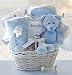 Minky Dots Pink/Blue Personalized Gift Basket