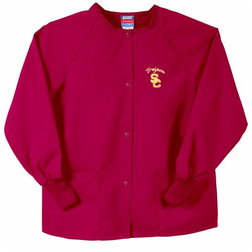 USC Trojans NCAA Nursing Jacket (Crimson) (Large)