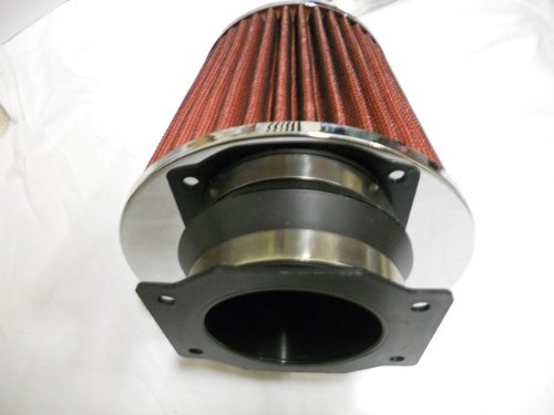 90-96 Nissan 300zx Air Intake Adapter and Red Air Filter