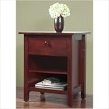 Modus Furniture Newport One Drawer Nightstand, Cordovan