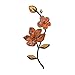 ID 5132 Flower Decoration 3D Petals Patch Beads Embroidered Iron On Applique