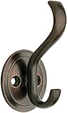 Brainerd B42307J-VBR-C Coat and Hat Hook with Round Base, Venetian Bronze