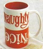 Hallmark Christmas XLJ6110 Naughty ~ Nice Coffee Mug