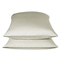 600-Thread-Count Pillowcases Set of 2 - Light Gray