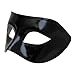 SeasonsTrading Black Venetian Masquerade Mask - Mardi Gras Prom Party Accessory (STC12906)