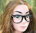 WAYFARER FASHION STYLE GLASSES BLACK geek retro nerd