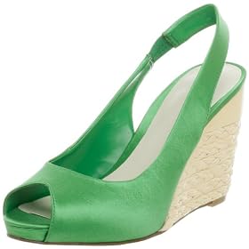 Nine West Women's Viscose Peep Toe Wedge
