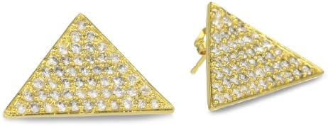 Joanna Laura Constantine "Americana" Cubic Zirconia Pyramid Earrings