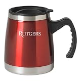 Rutgers University - 16-ounce Squat Travel Mug Tumbler - Red