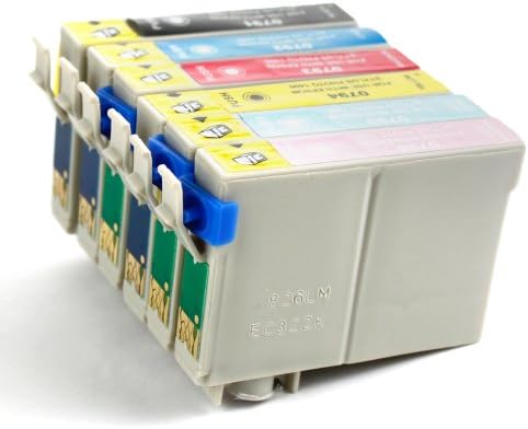 SaveOnMany High Capacity Compatible Ink Cartridge Replacement for EPSON T079 (1x Black, 1x Cyan, 1x Light Cyan, 1x Magenta, 1x Light Magenta, 1x Yellow, 6-Pack)