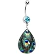 Enchanting Peacock Belly Ring