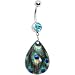Enchanting Peacock Belly Ring