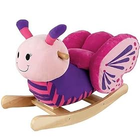 KidKraft Butterfly Plush Musical Rocker