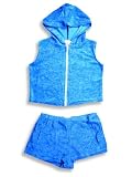 Kids Cant Miss - Girls 2-Piece Short Set, Royal Blue