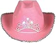 Rhode Island Novelty Child Pink Blinking Tiara Cowboy Hat