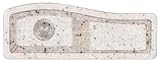 Swanstone QZES-3011.075 30-Inch by 11-Inch Undermount/Drop-In Entertainment Sink, Bianca