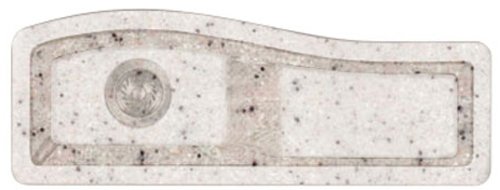 Swanstone QZES-3011.075 30-Inch by 11-Inch Undermount/Drop-In Entertainment Sink, Bianca