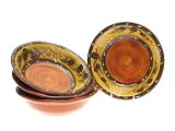 Certified International French Olives 8-1/2-Inch Soup Bowl, Set of 4