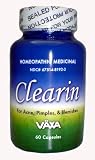 Clearin ~1 Bottle 60 Capsules per Bottle ~ All New Natural Acne Treatment Best Selling Adult Acne Treatment